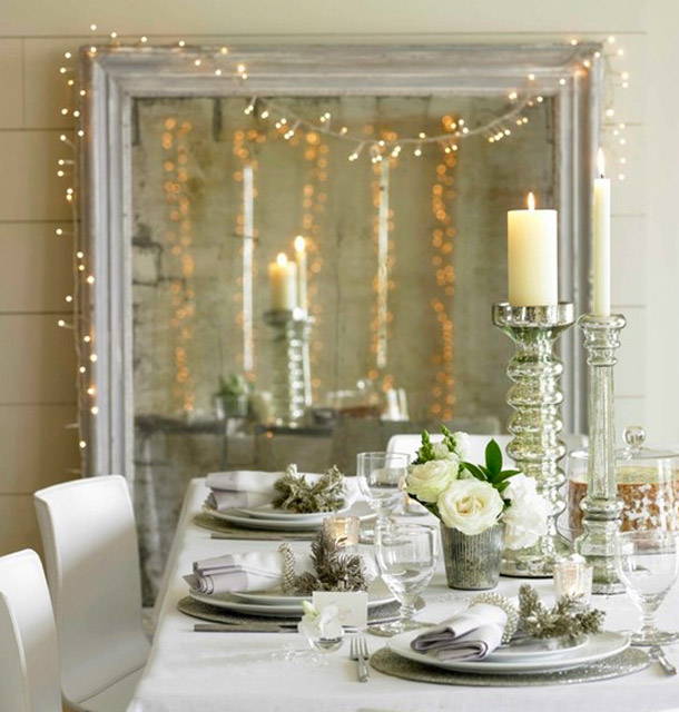 Dressing Your Christmas Table Using Table Lights & Decorations