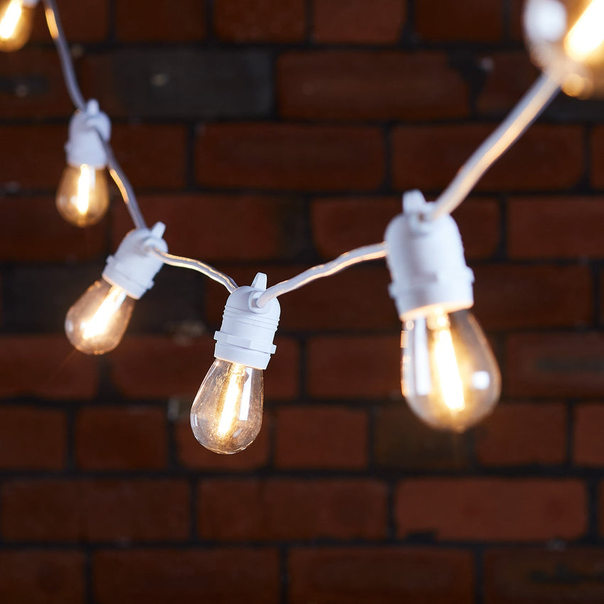 Ultimate Connect Festoon Lights White Cable