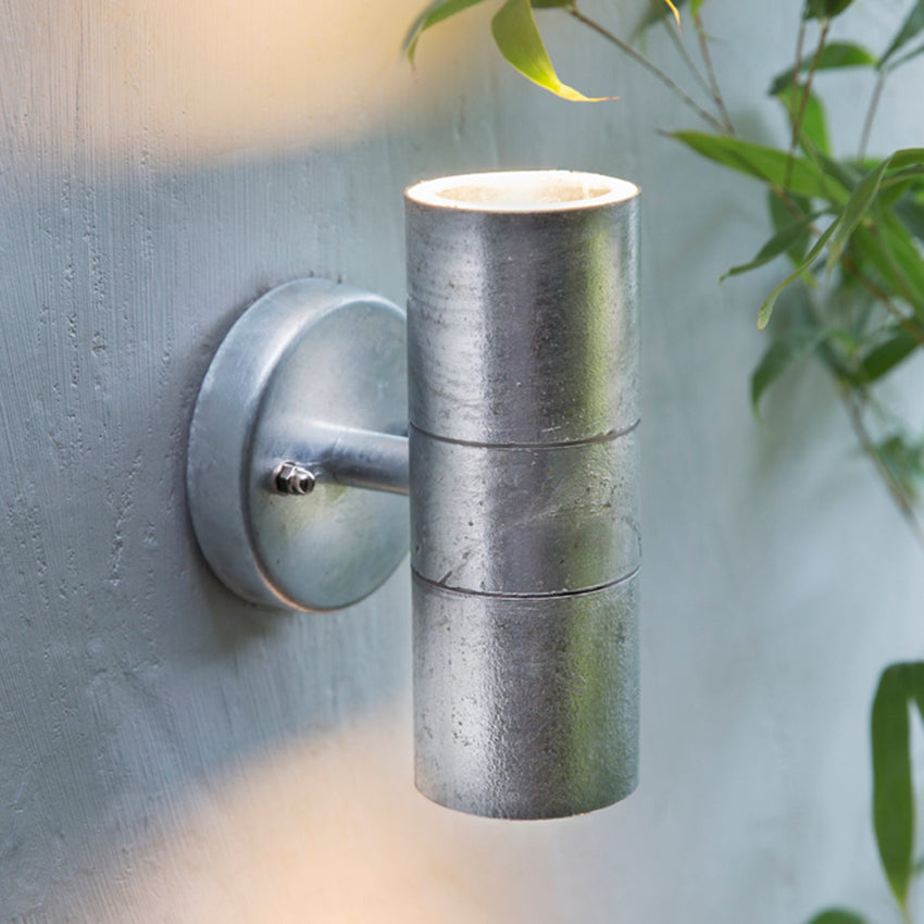 Outdoor spot light wall light in silver
