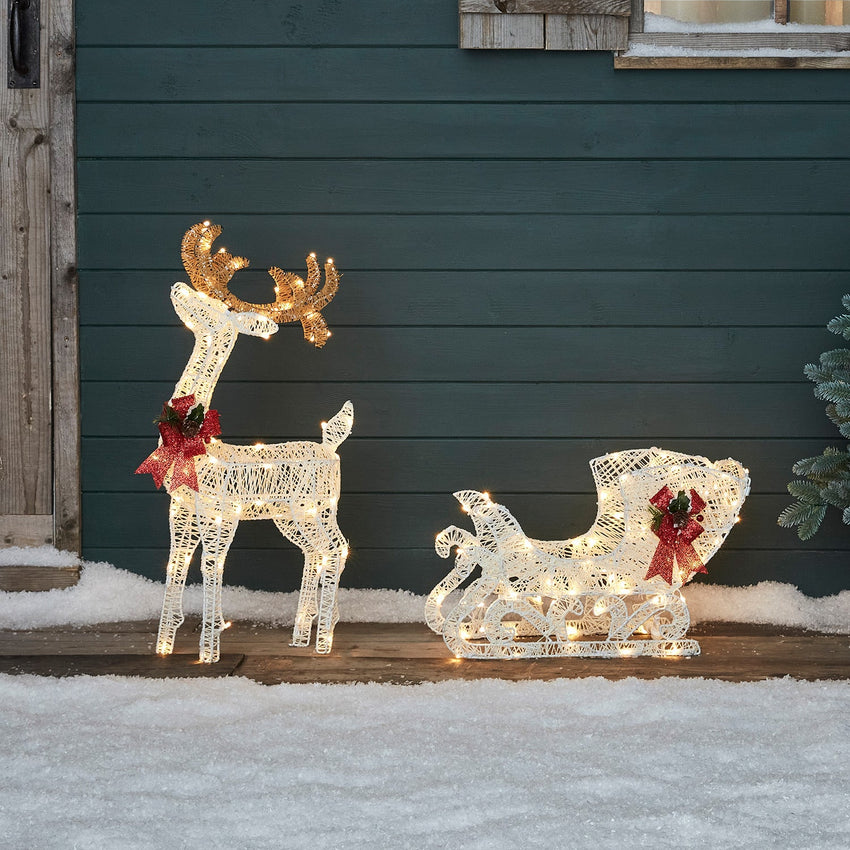 Reindeer & Sleigh Figures