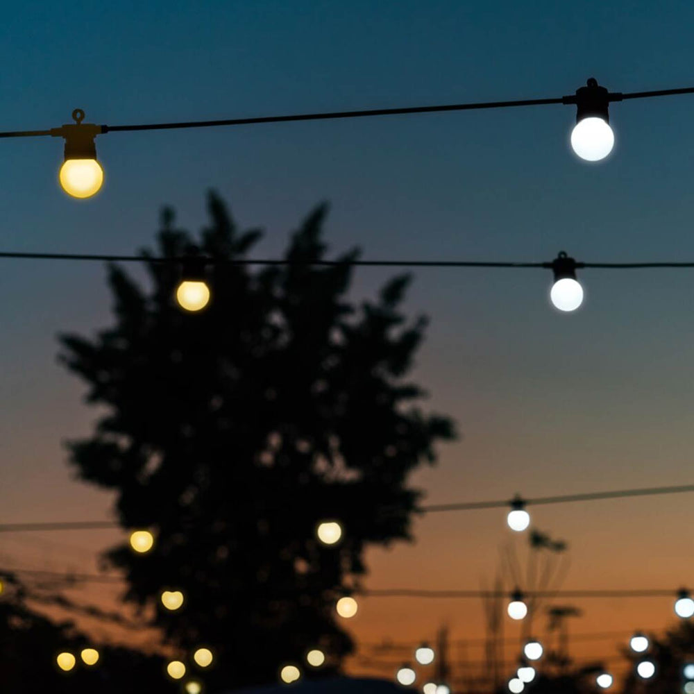 20m 40 LED Twinkly Smart App Controlled Festoon Lights Amber & White