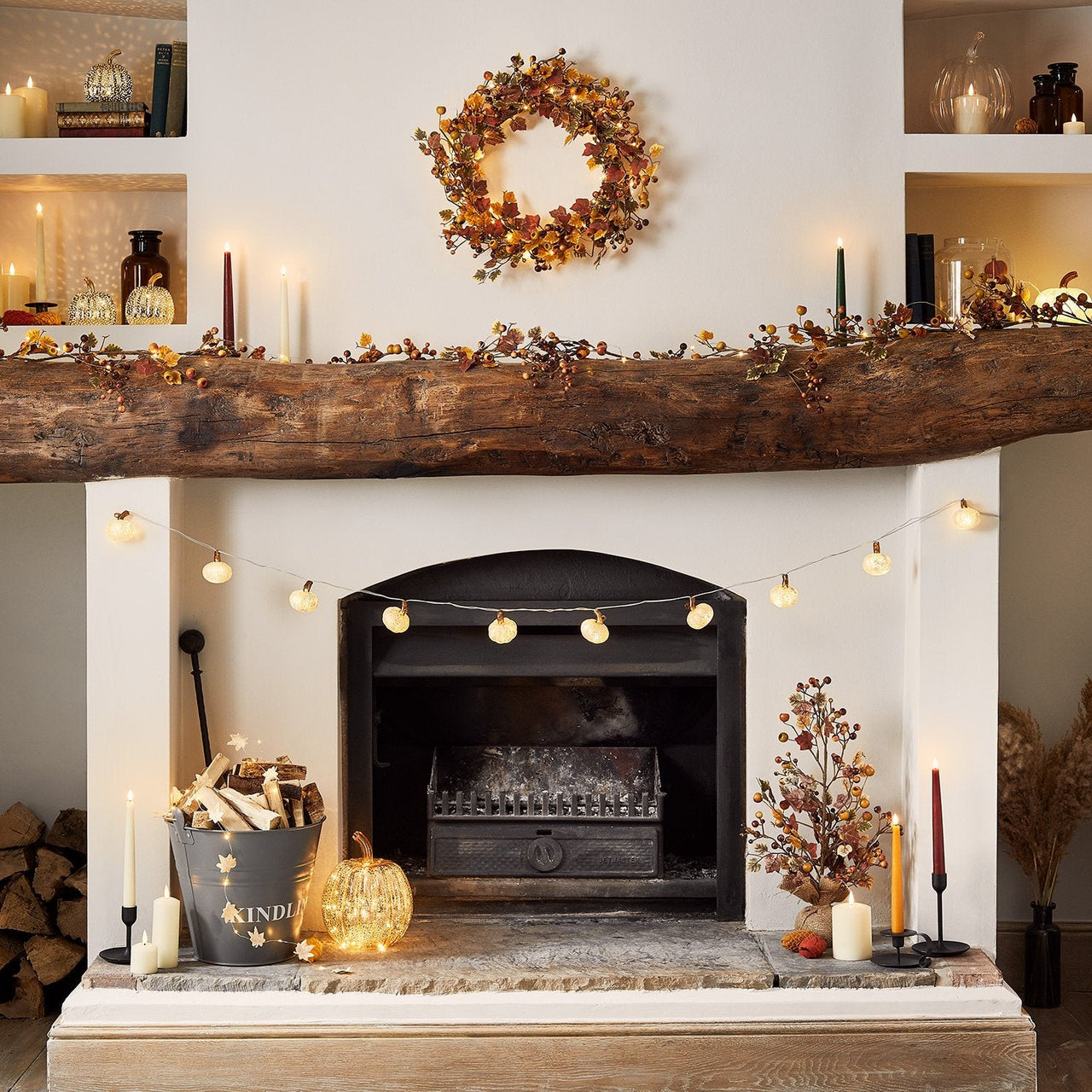 1.5m Berry Autumn Garland Micro Light Bundle