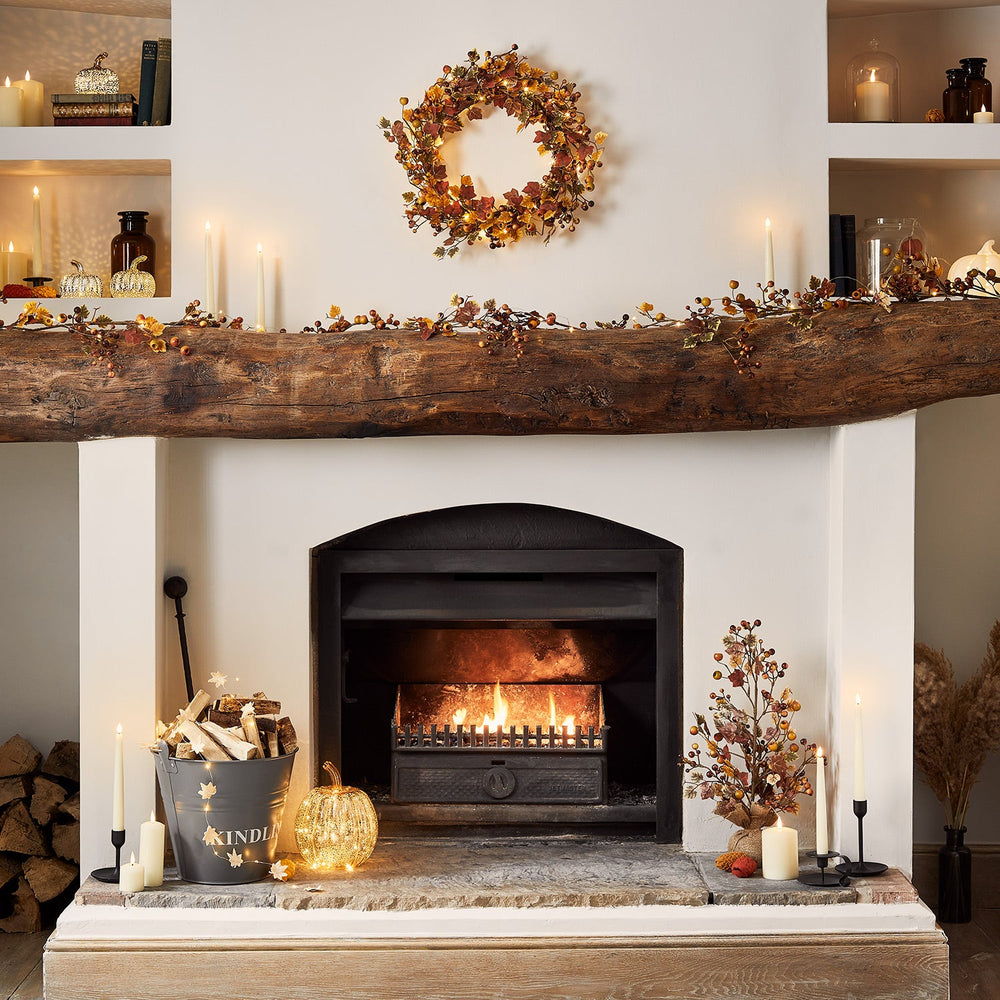 Berry Autumn Wreath and Garland Bundle