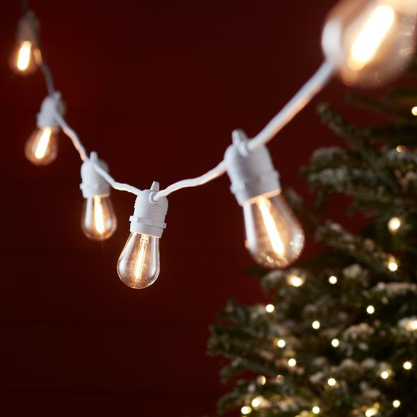 Ultimate Connect 35m 70 Warm White Festoon Lights White Cable