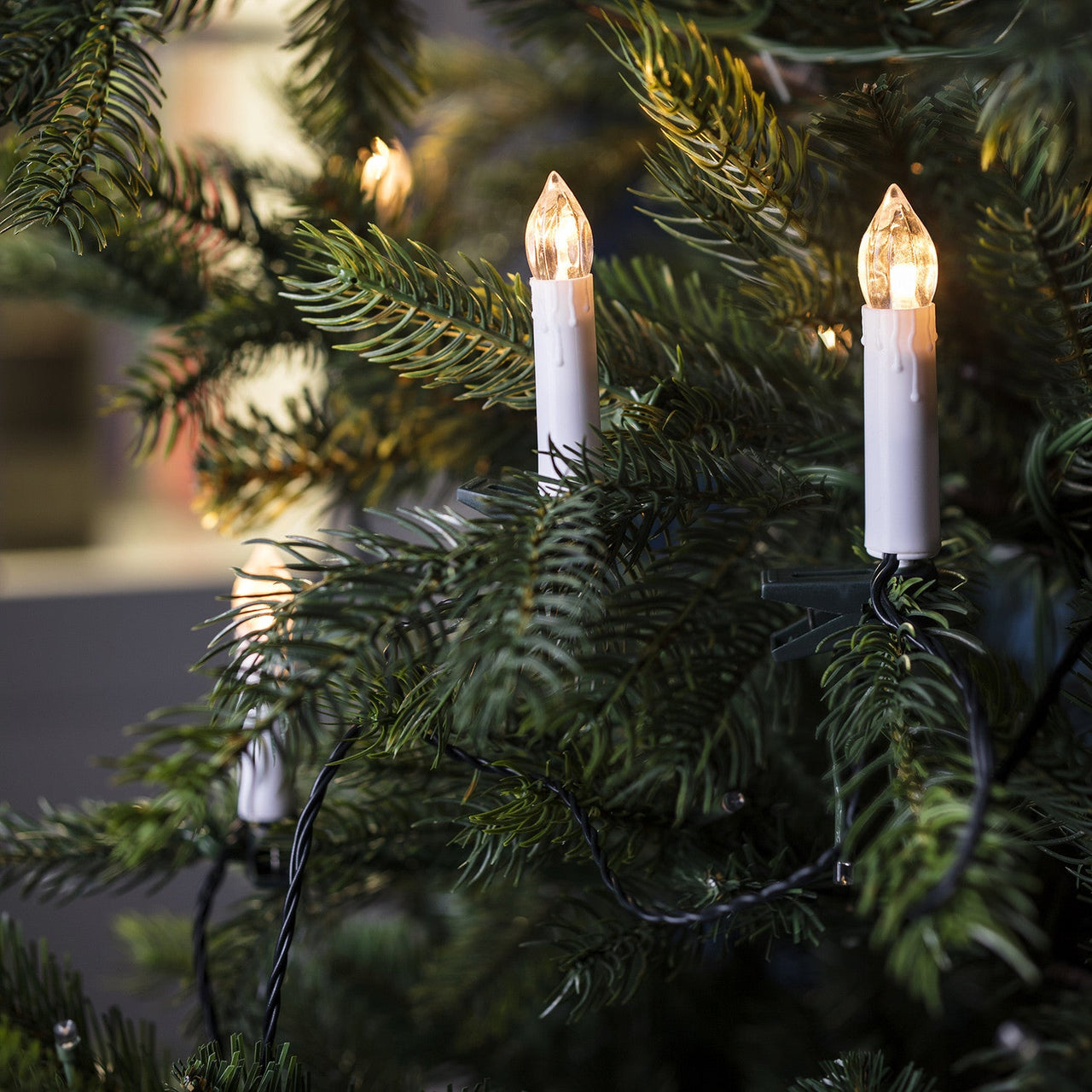 50 Warm White Christmas Tree Candle Lights