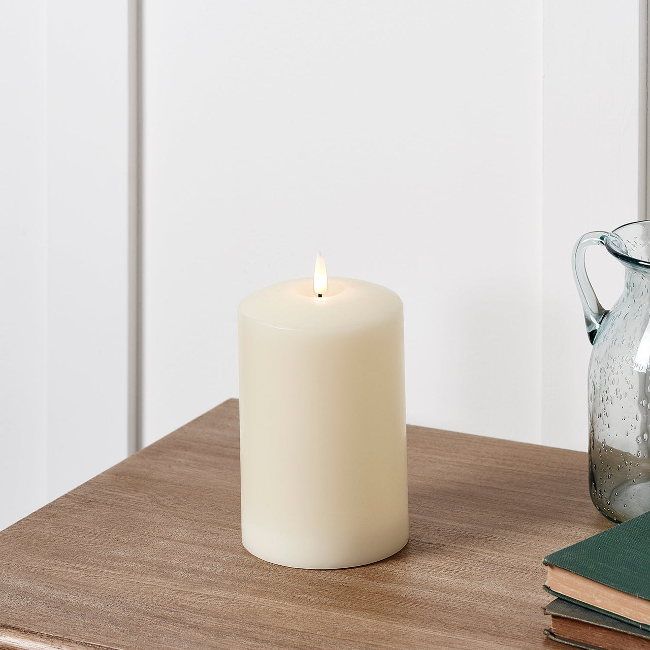 TruGlow® Ivory LED Chapel Candle 15cm