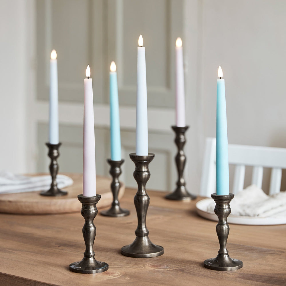 6 TruGlow® Pastel LED Taper Candles with Remote Control