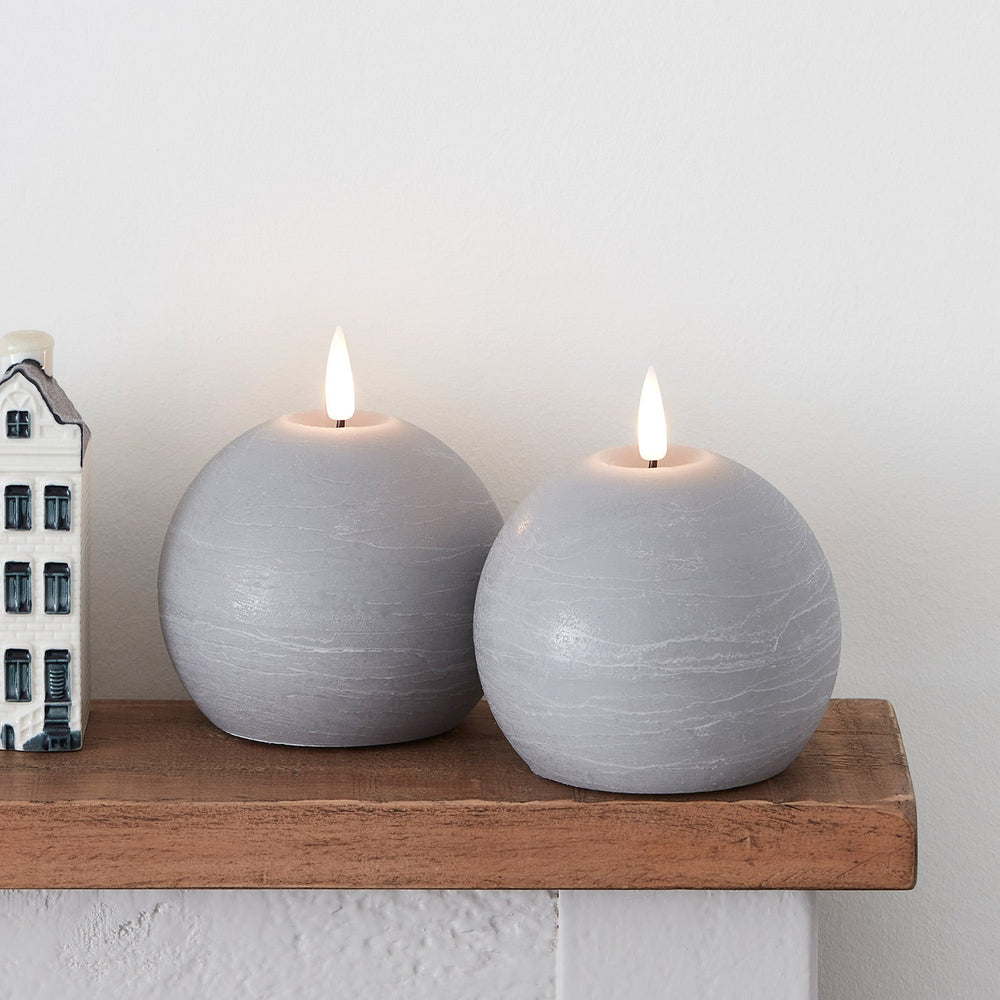 Large TruGlow® Ball LED Candle Duo
