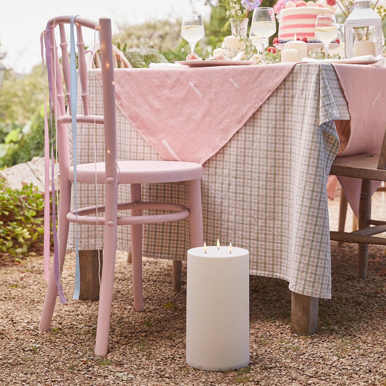 TruGlow® 3 Wick Waterproof Outdoor Candle 28cm