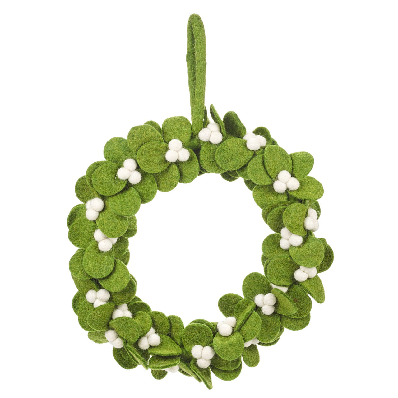 Mistletoe Felt Christmas Wreath