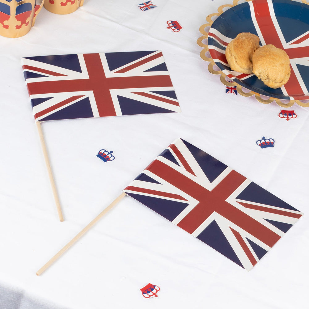 5 Coronation Union Jack Flags