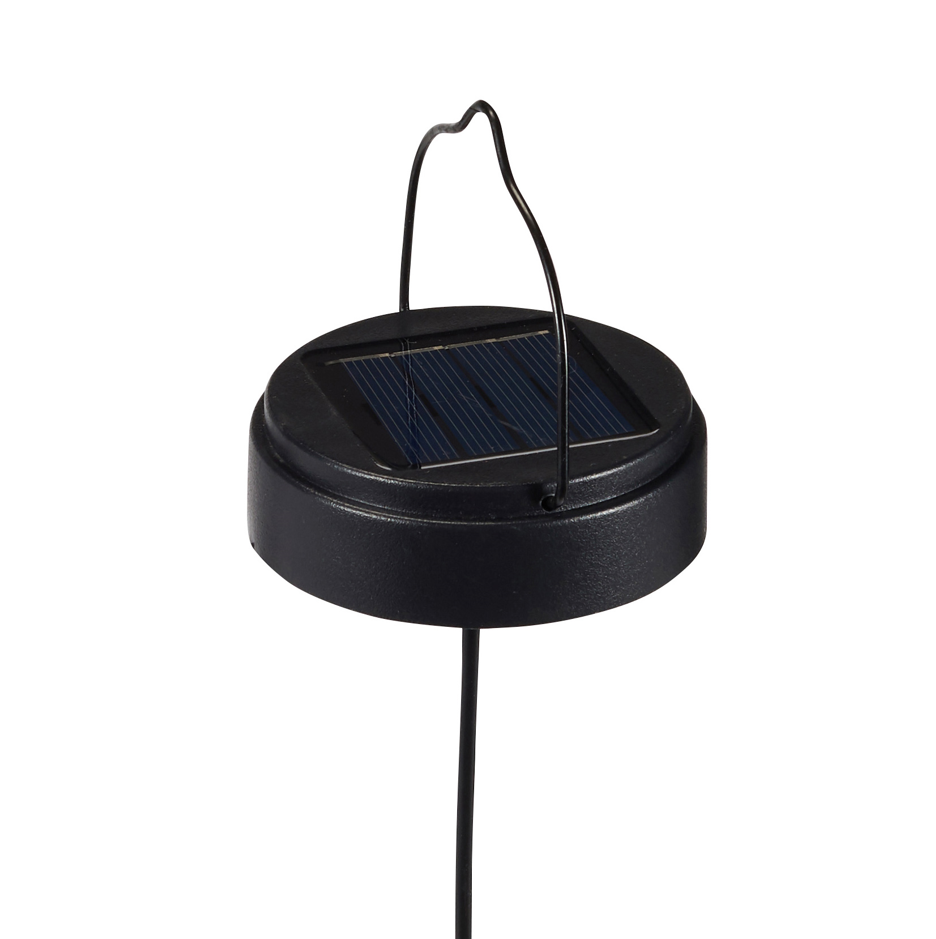 Bronze Orb Solar Outdoor Pendant Light
