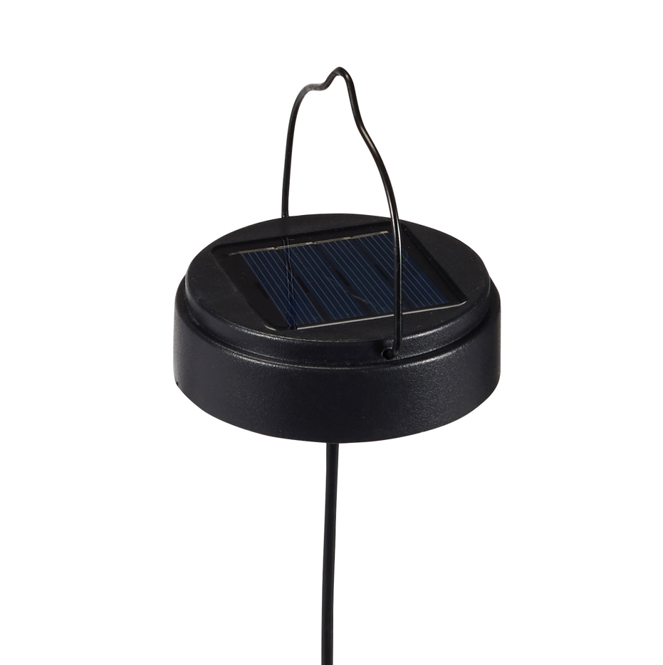 Bronze Teardrop Solar Outdoor Pendant Light