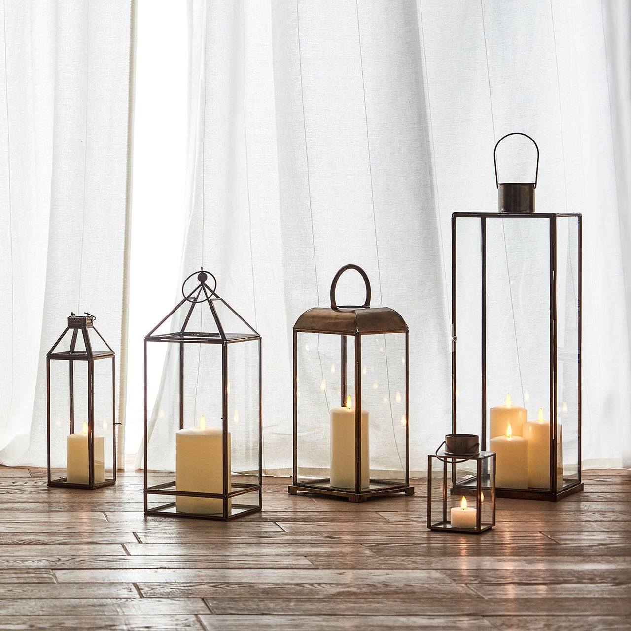 Effi Large Artisan  TruGlow® Candle Lantern