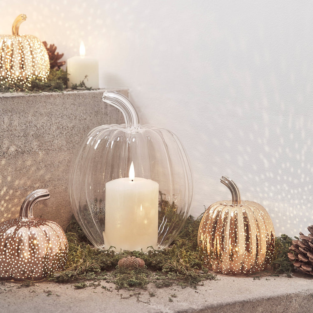 Set of 4 Light Up Pumpkin Decorations