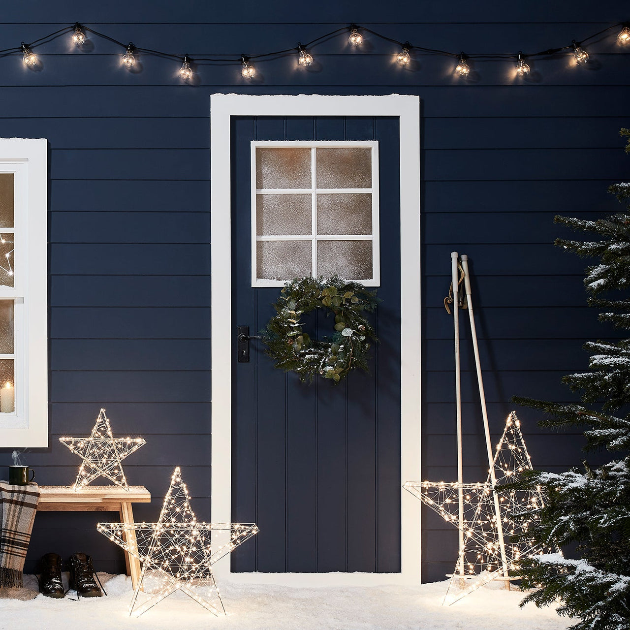Indoor & Outdoor LED Star Light Trio