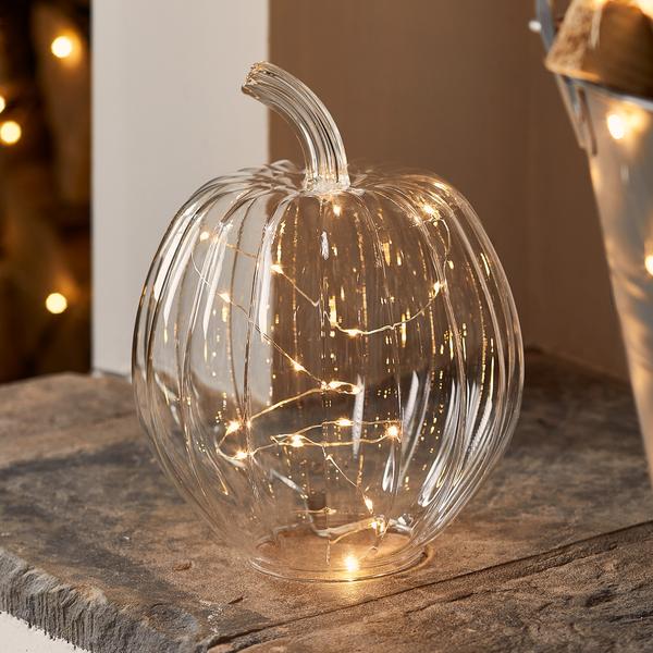 Glass Pumpkin Decoration Micro Light Bundle