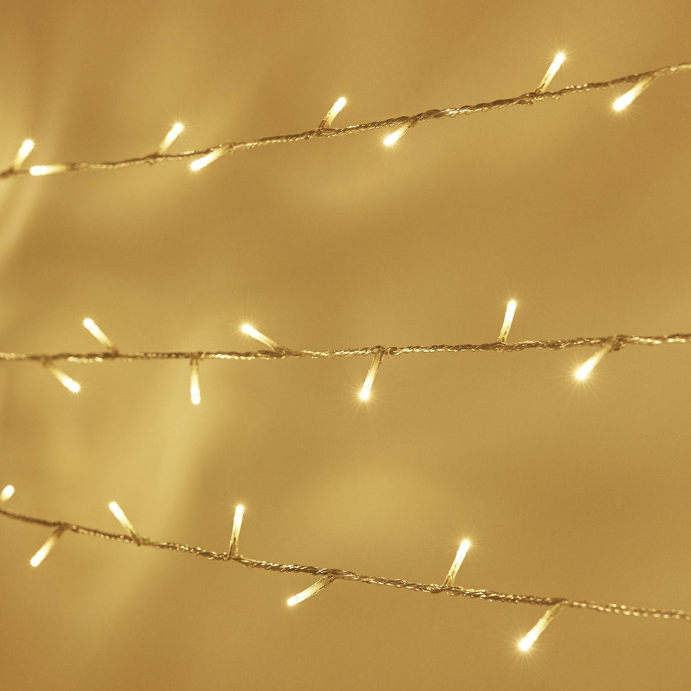 Essential Connect 30m 300 Warm White Connectable Fairy Lights Clear Cable