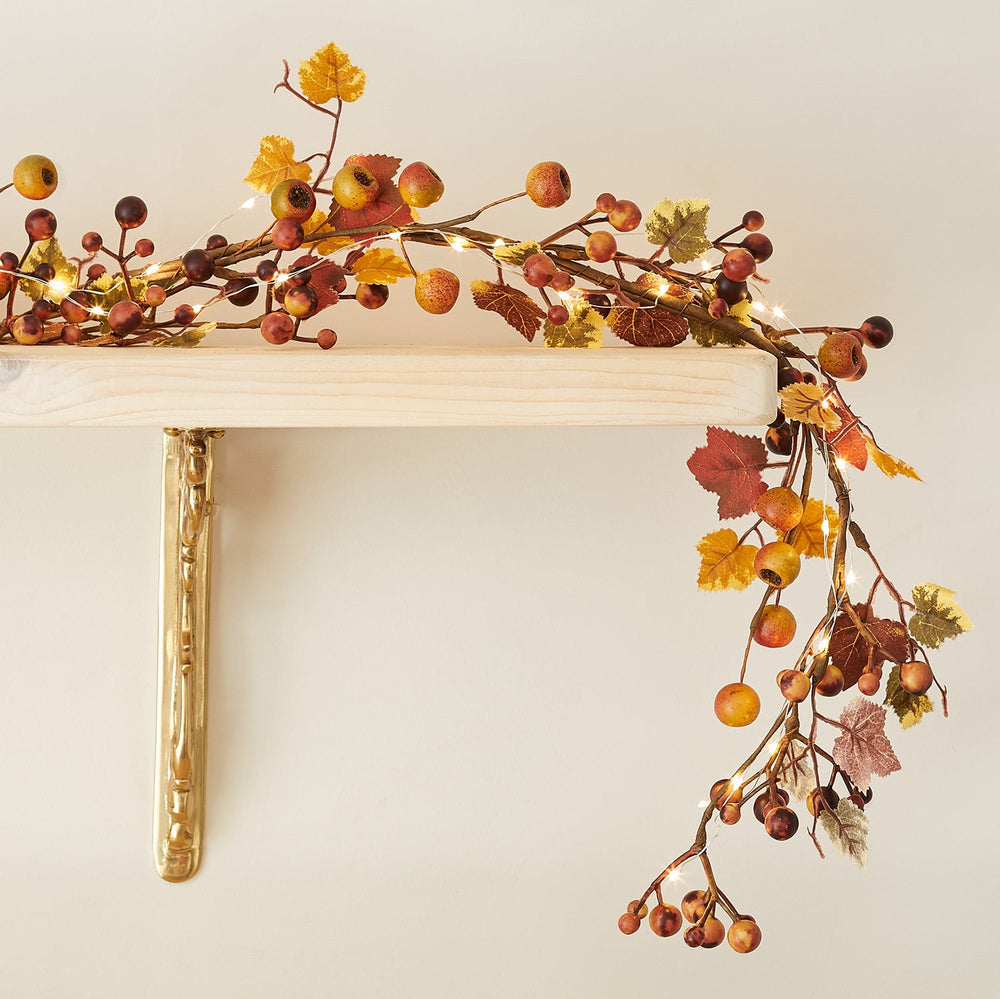 1.5m Berry Autumn Garland Micro Light Bundle