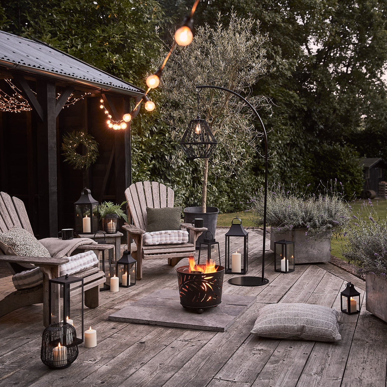 20 Warm White Plug In Outdoor Festoon Lights