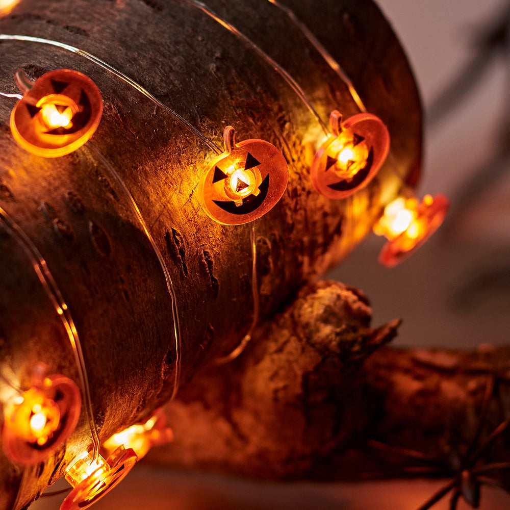20 Warm White Pumpkin Micro Lights