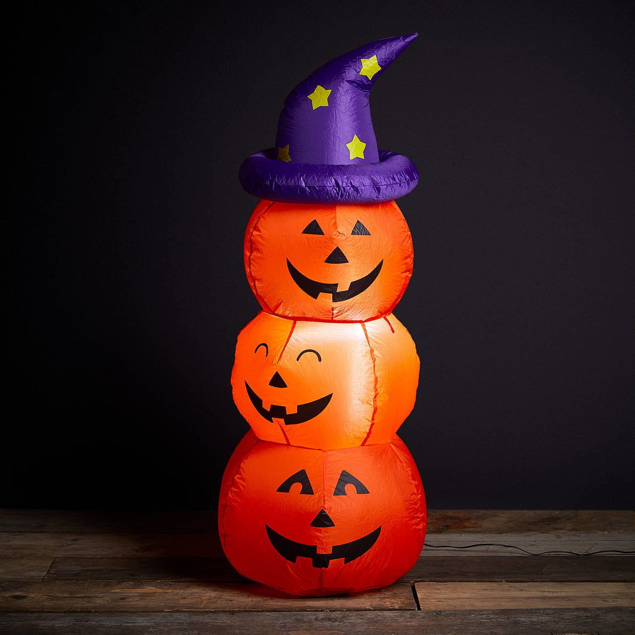 1.2m Outdoor Light Up Inflatable Pumpkin Stack