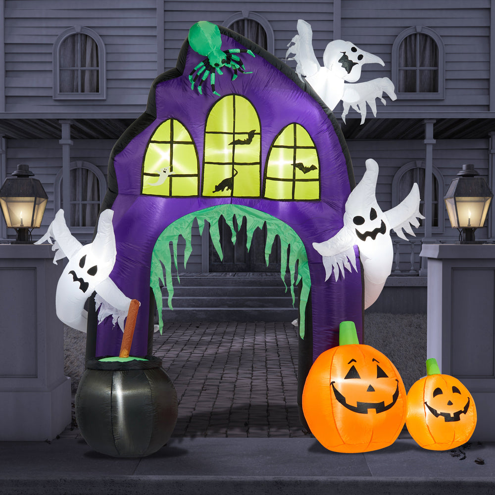 2.5m Ghost & Pumpkin Halloween Inflatable Arch