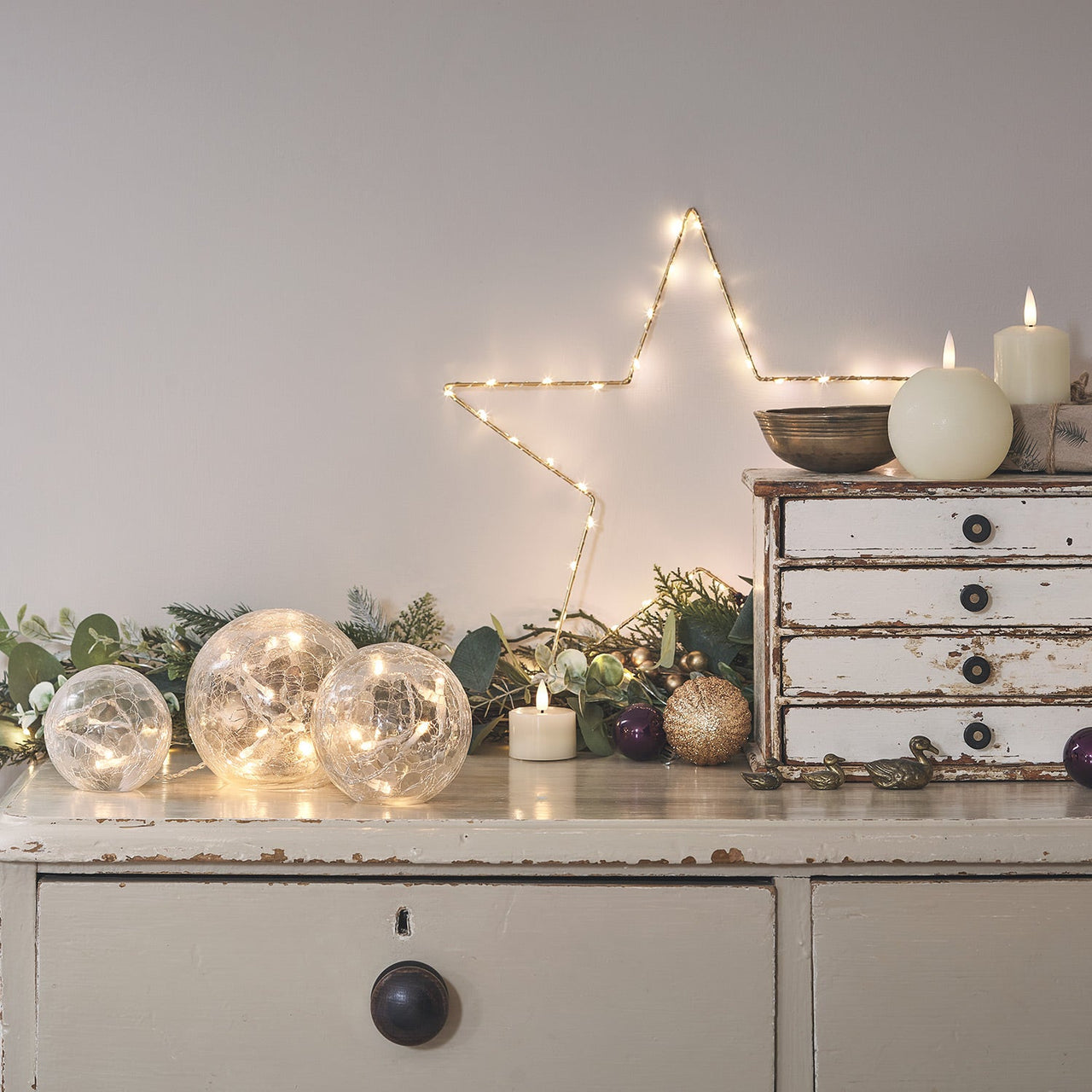 60cm Gold Osby Star Window Light