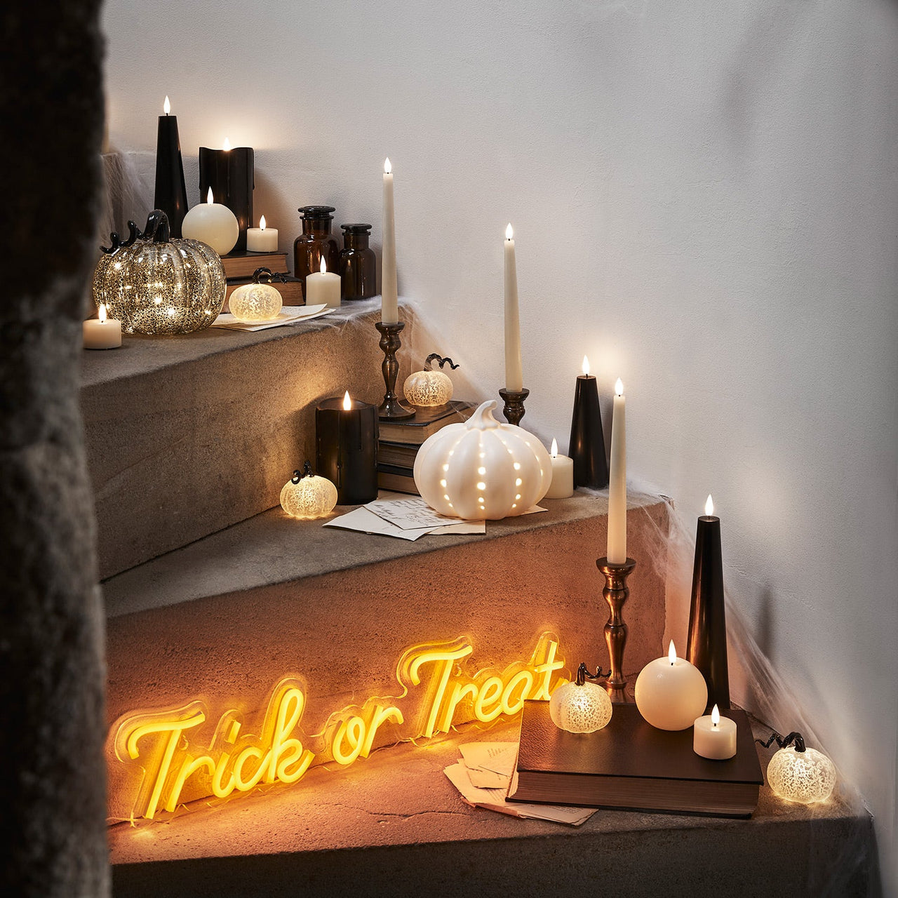 Trick Or Treat Halloween Neon Wall Light