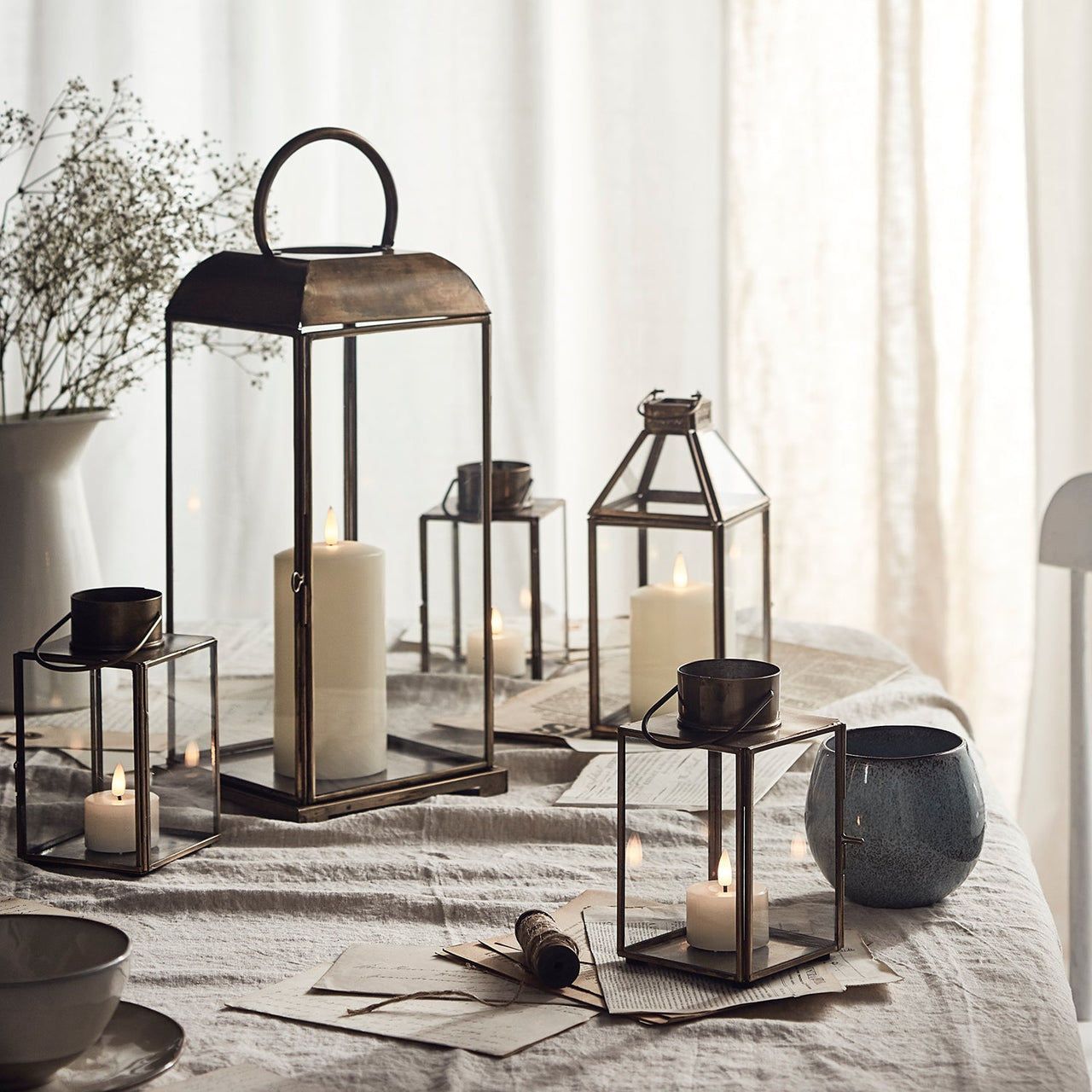 Effi Artisan Glass Lantern