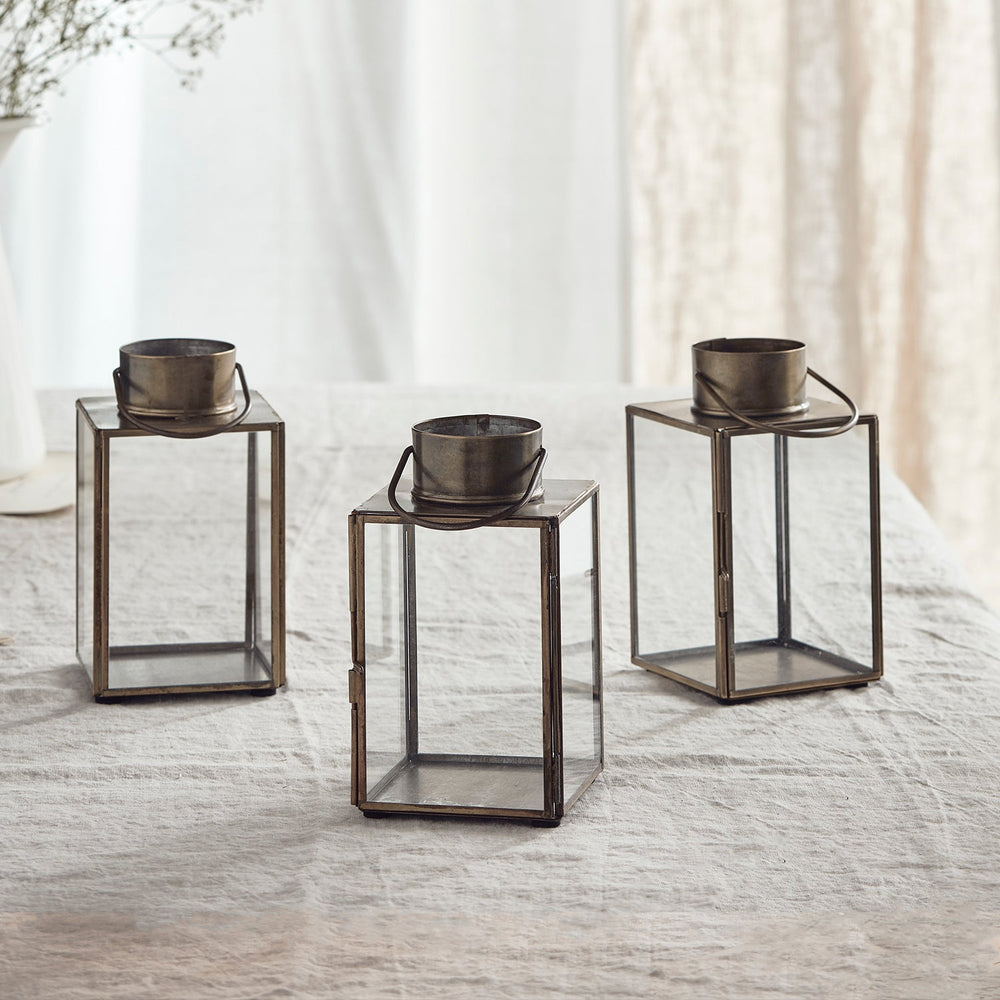 Gota Artisan Glass Lantern Trio