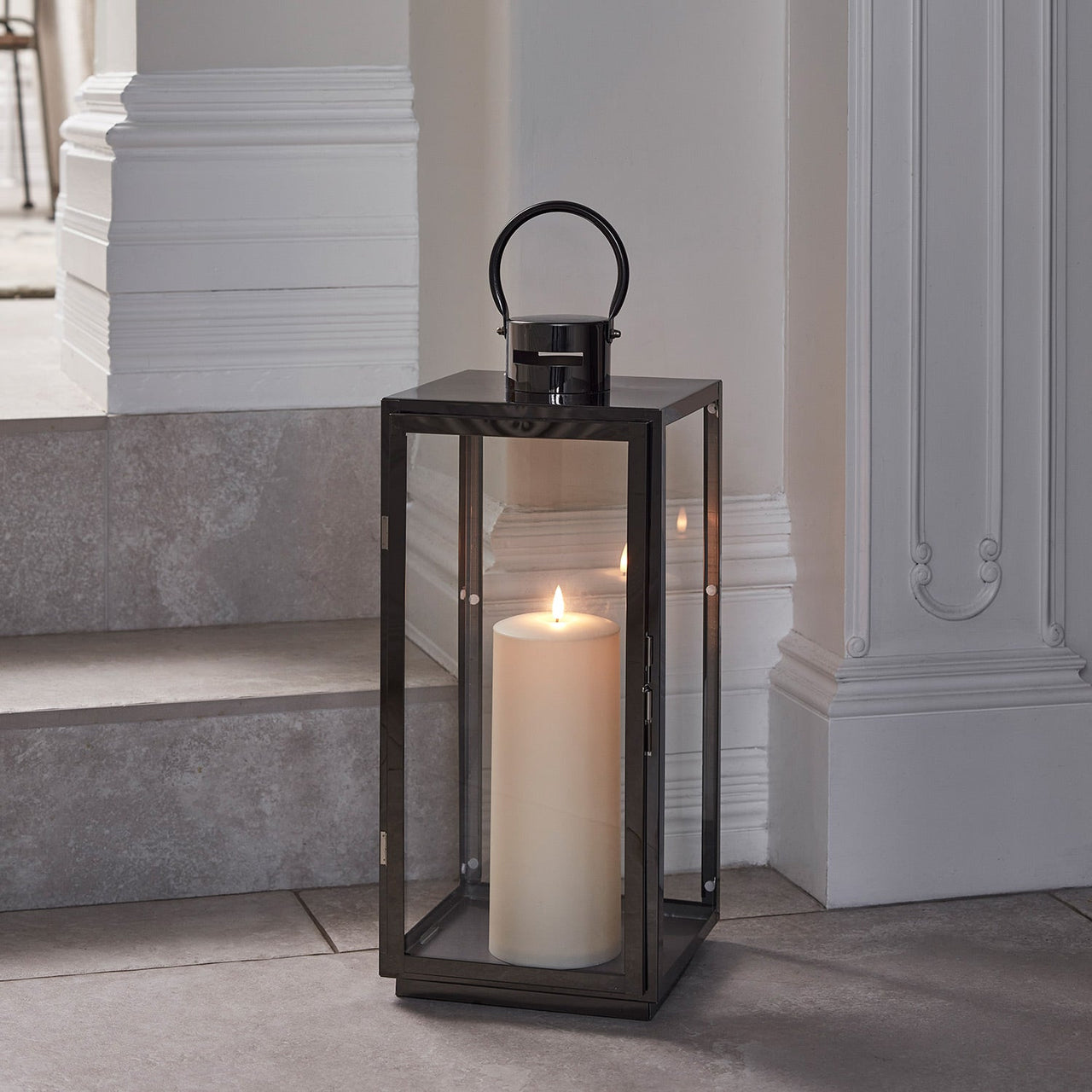 LA22003_Large-Dark-Grey-Stainless-Steel-Candle-Lantern-with-TruGlow_-Candle.jpg