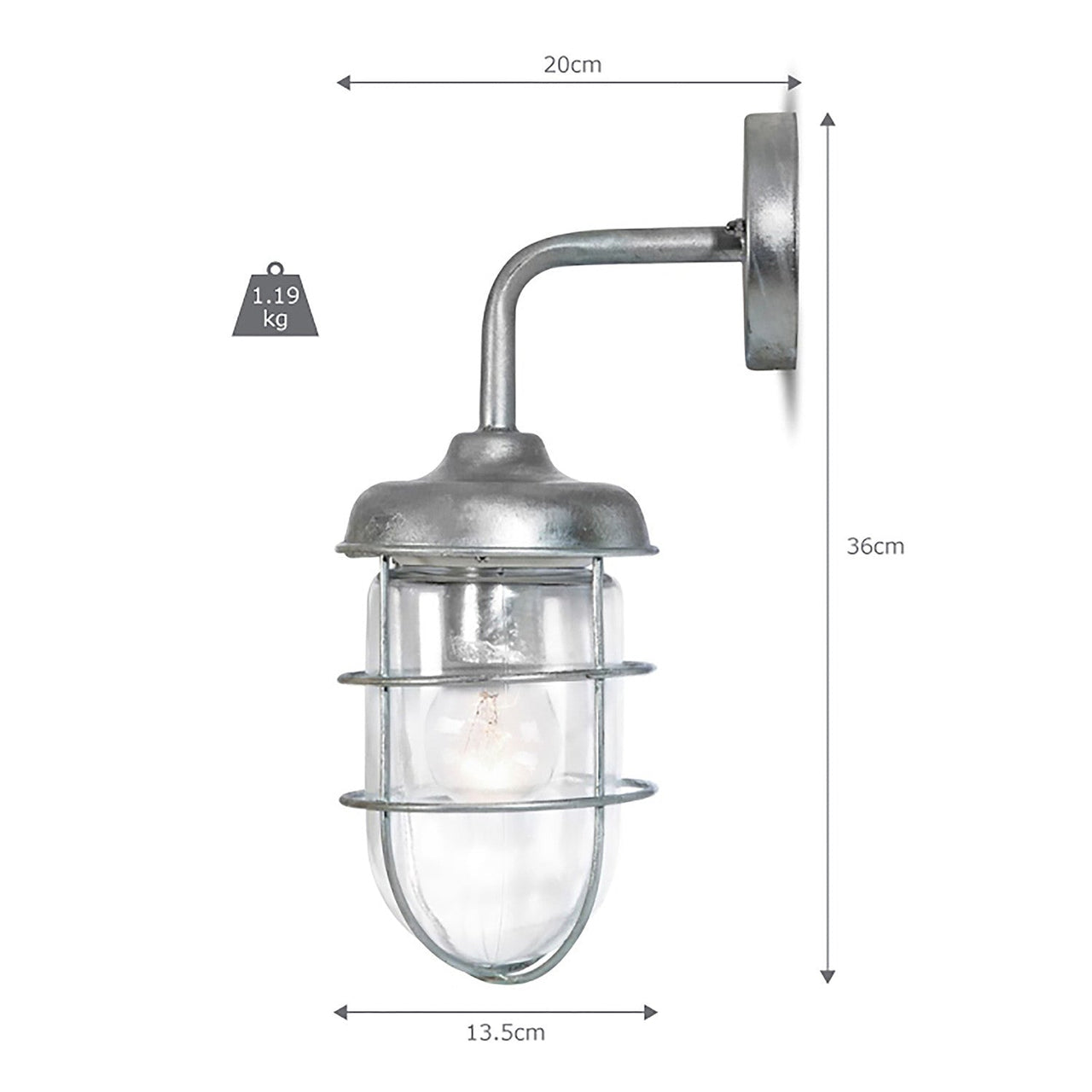 Garden Trading St Ives Harbour Outdoor Wall Light