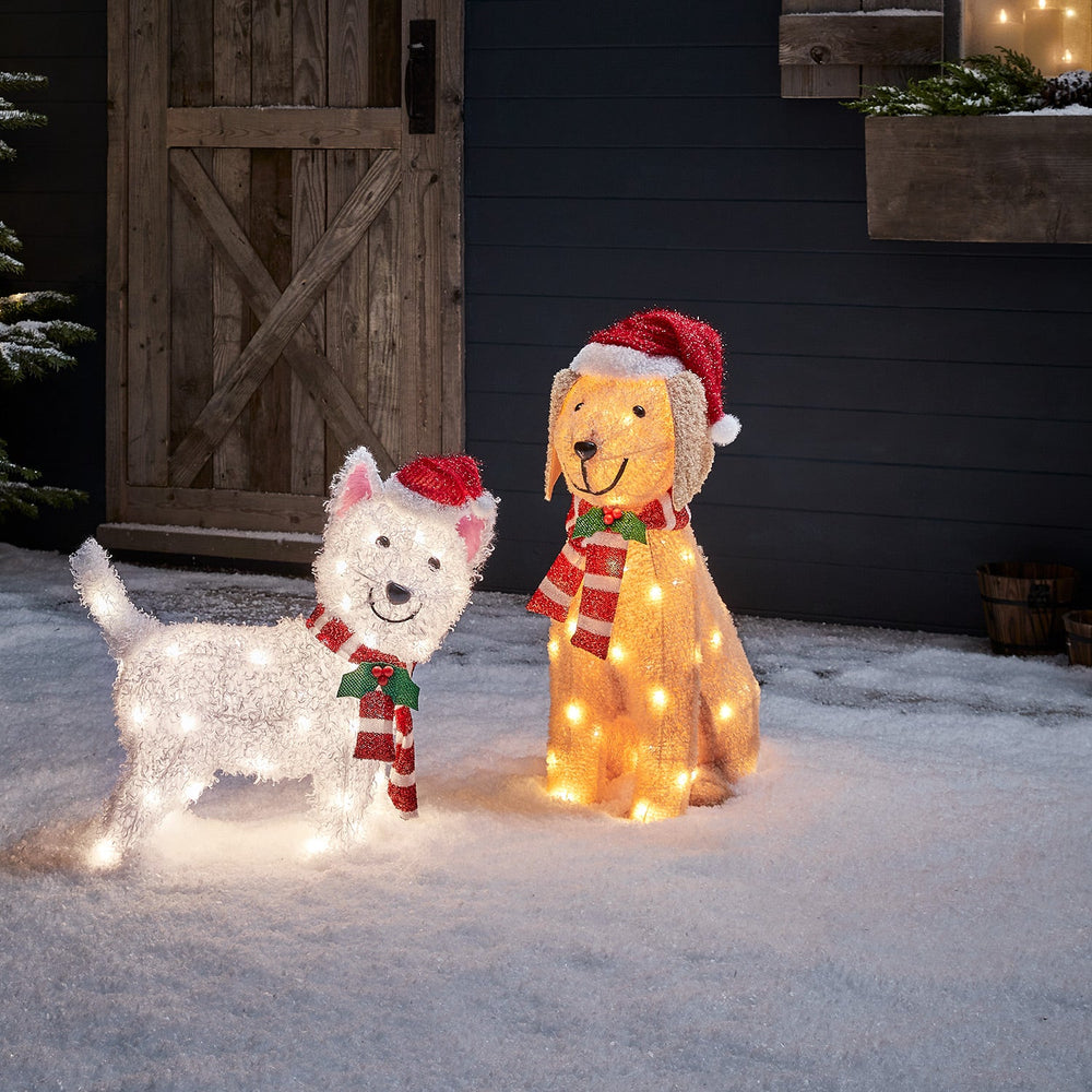 Westie Outdoor Christmas Figure
