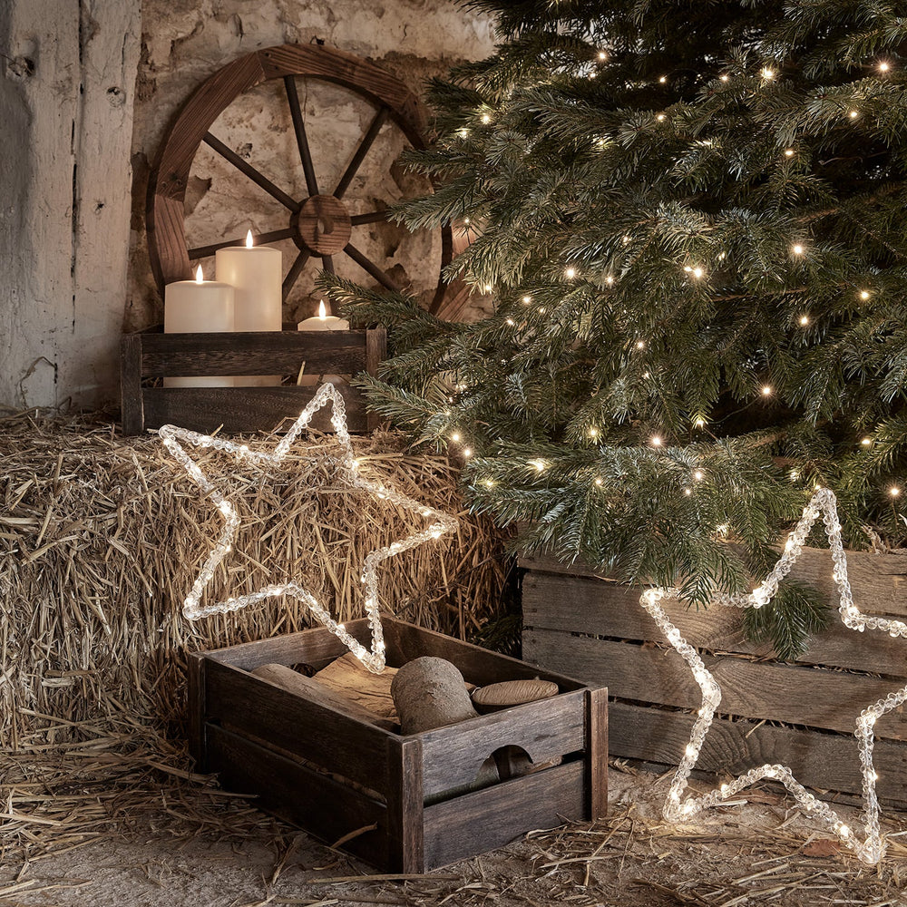 Outdoor Battery Star Christmas Silhouette