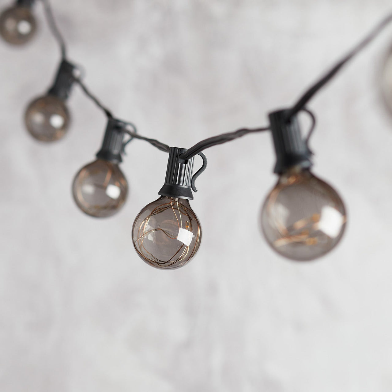 10 Smoked Cap Micro Battery Festoon Lights
