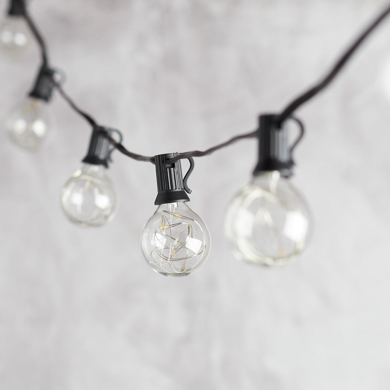 10 Clear Cap Micro Battery Festoon Lights