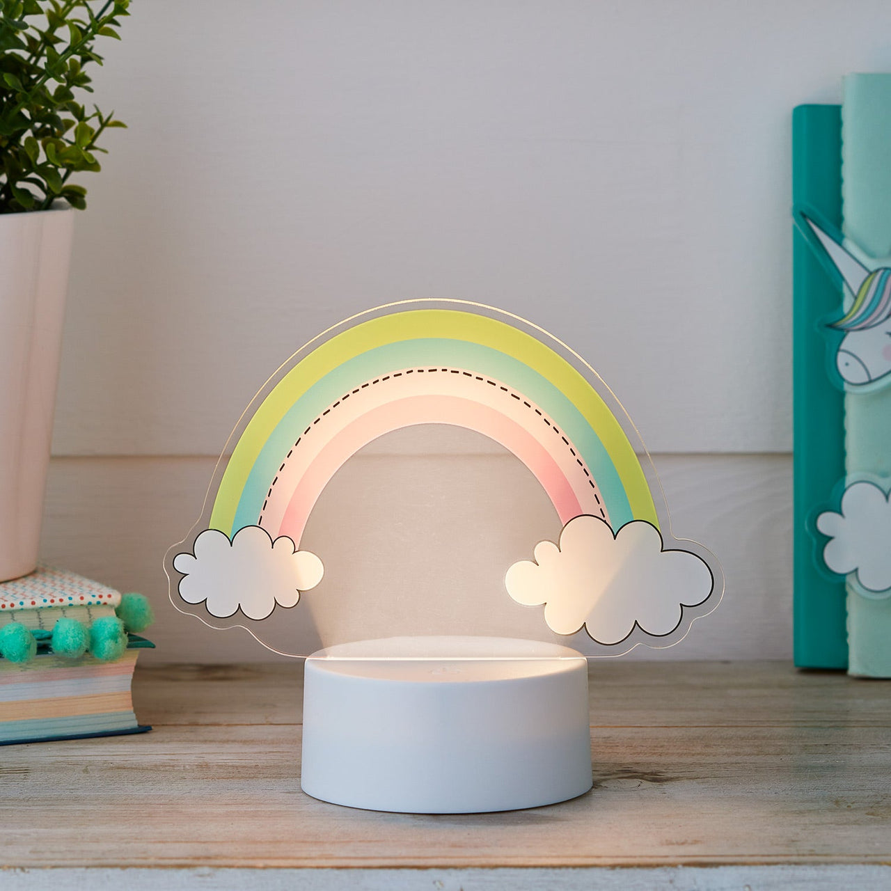 2-in-1 Unicorn & Rainbow USB Children's Light