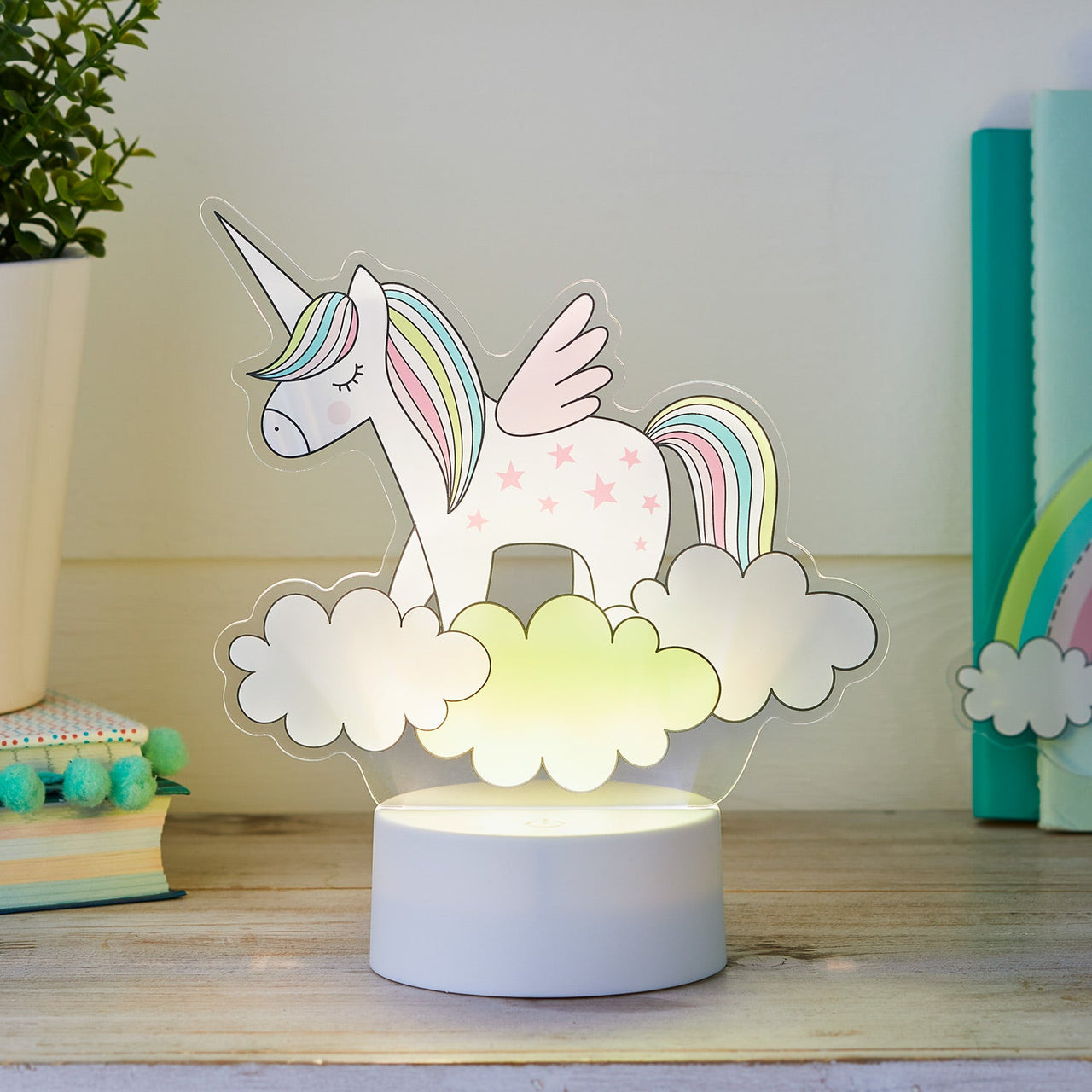 2-in-1 Unicorn & Rainbow USB Children's Light