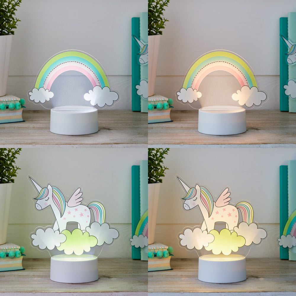 2-in-1 Unicorn & Rainbow USB Children's Light