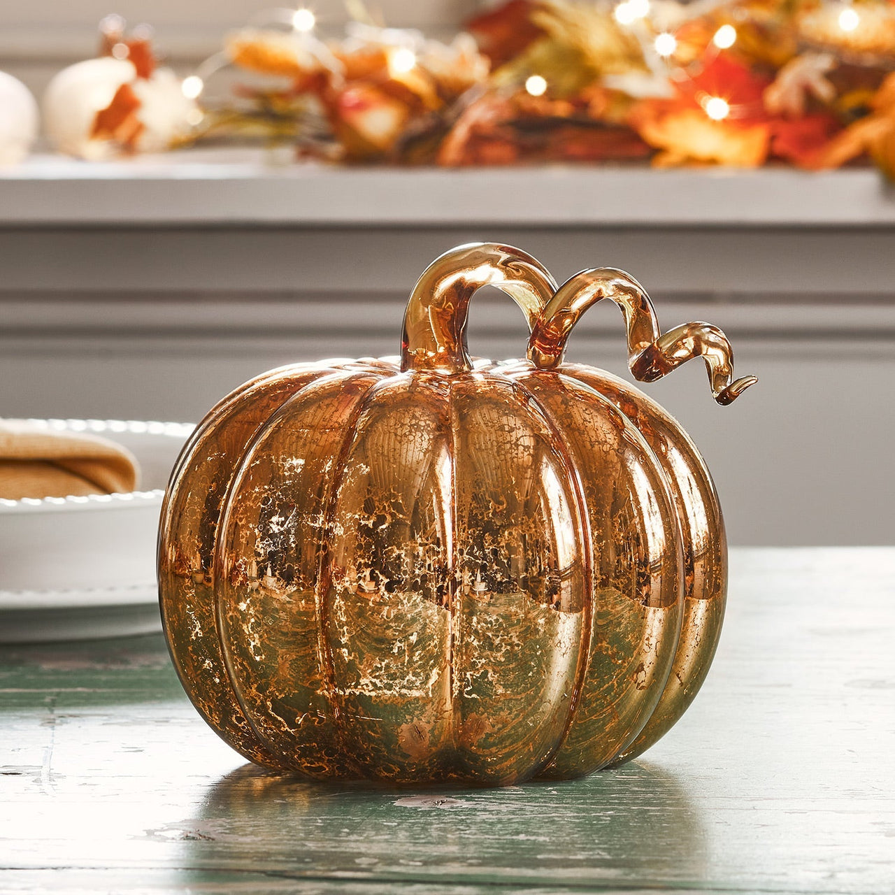 Autumn Candle & Light Up Pumpkin Bundle