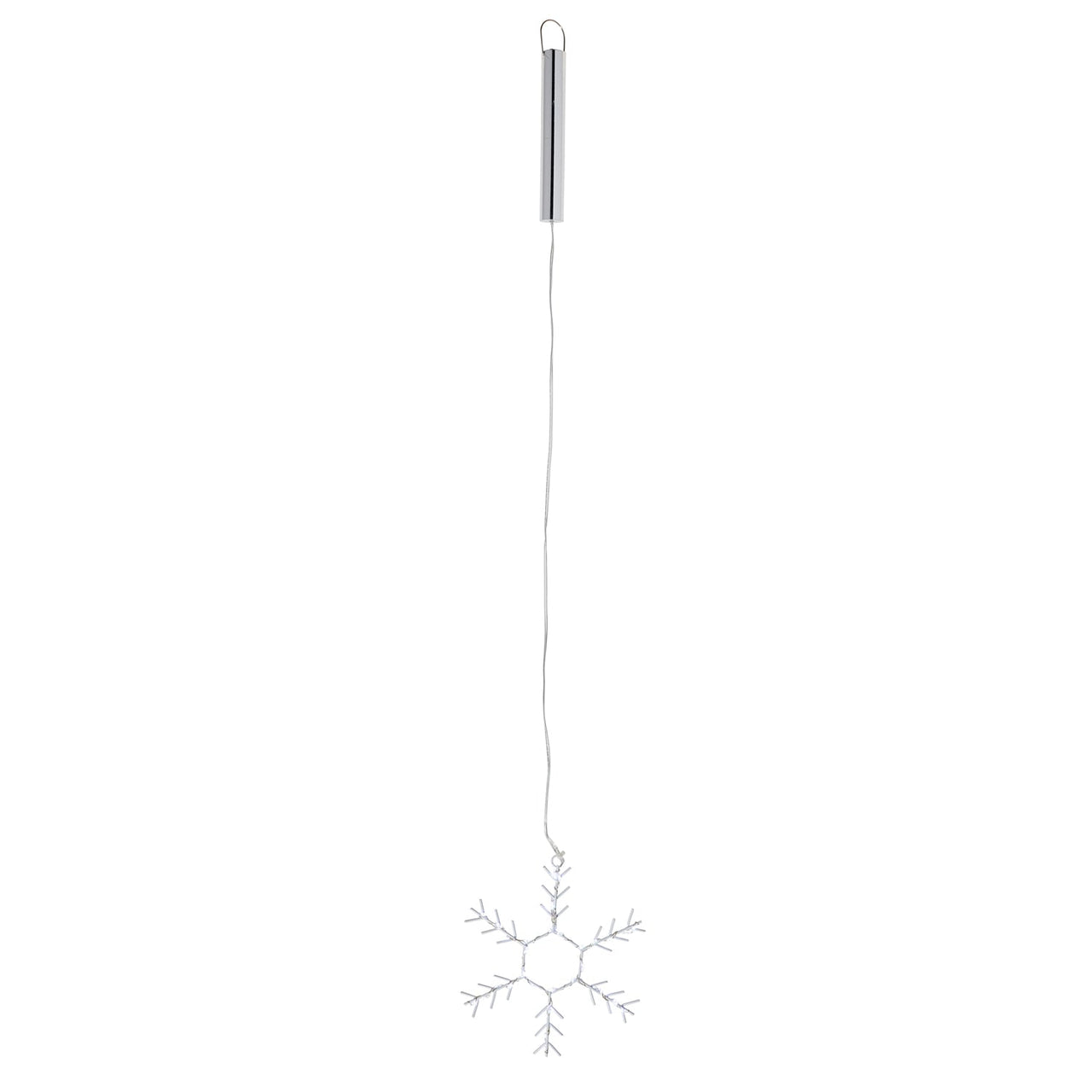 White Snowflake Christmas Battery Light Trio