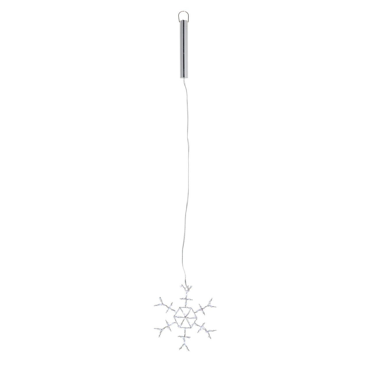 White Snowflake Christmas Battery Light Trio