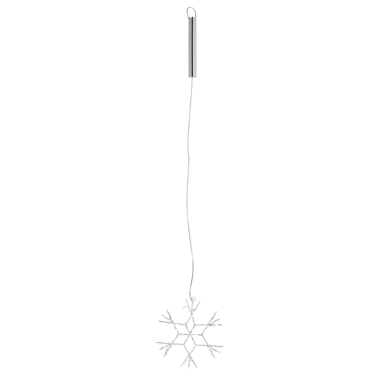 White Snowflake Christmas Battery Light Trio