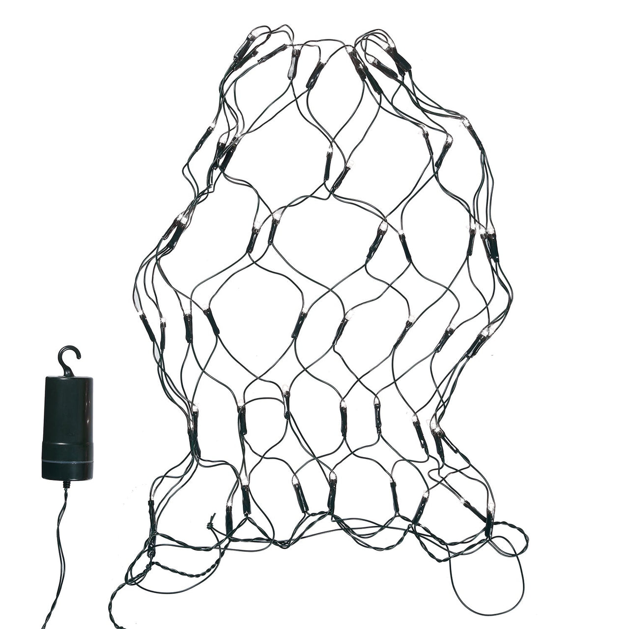 60 White LED Topiary Outdoor Battery Net Light