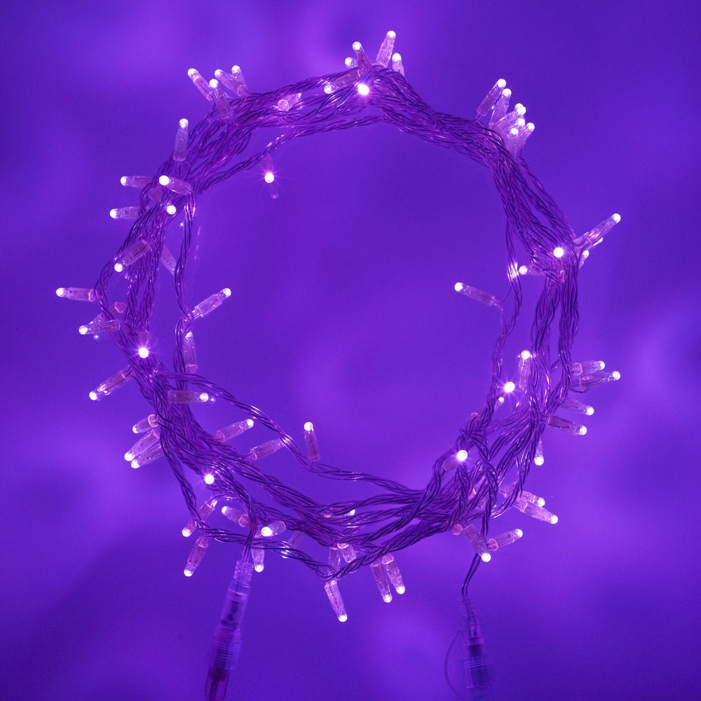 Core Connect 30m 300 Purple Connectable Fairy Lights Clear Cable