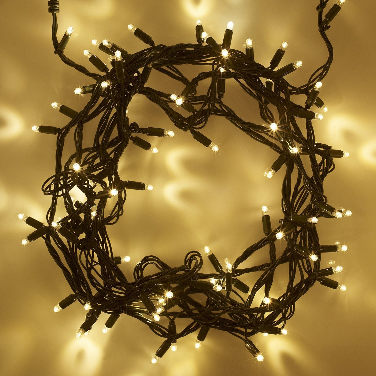 Core Connect 20m 200 Warm White Connectable Fairy Lights Green Cable