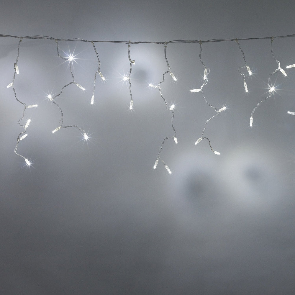Core Connect 18m 576 White Connectable Icicle Lights Clear Cable