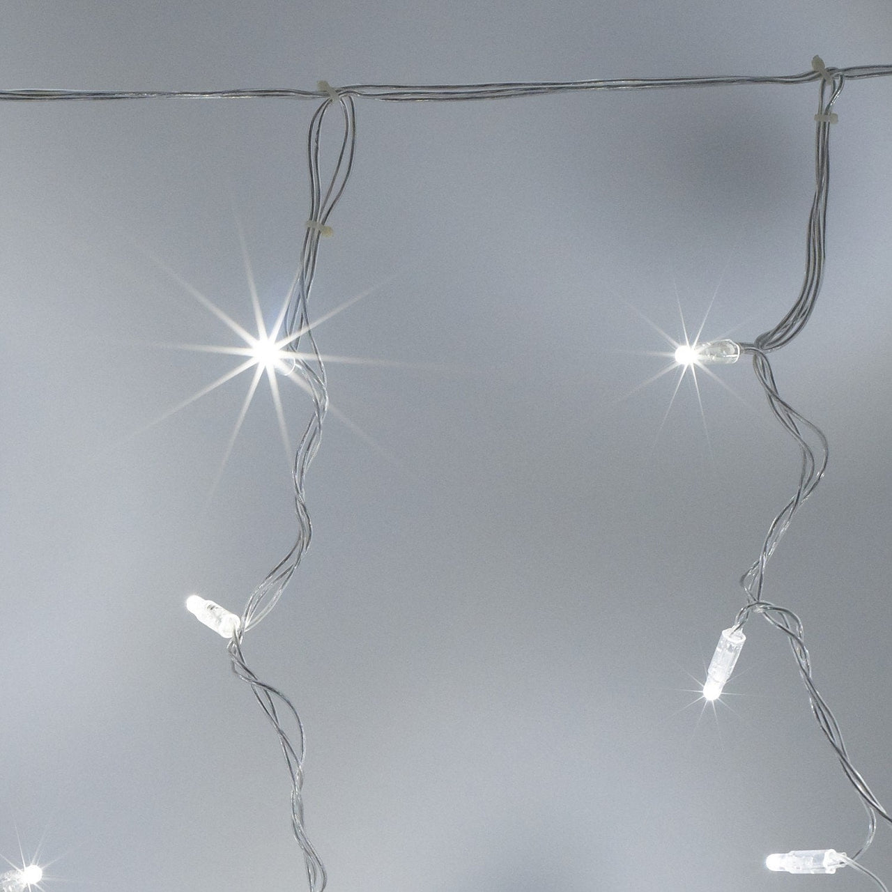 Core Connect 16m x 1m 768 White Connectable Curtain Lights Clear Cable