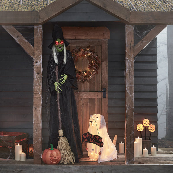 3 Pumpkin Garden Stake Lights